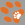 orange and white pawprint